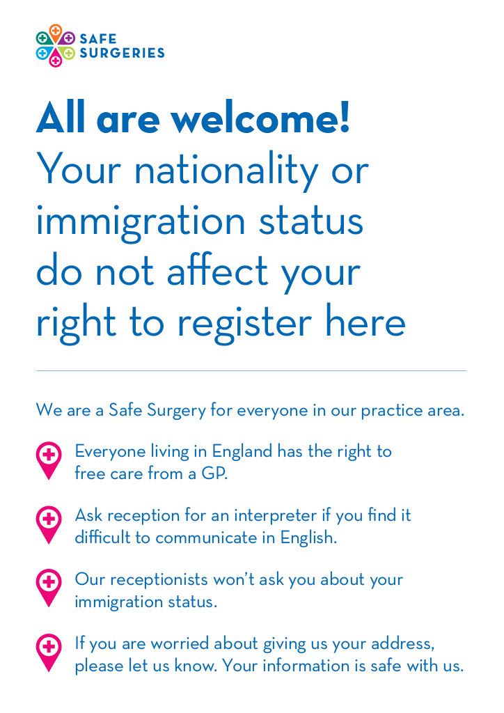 Poster about right to register as an immigrant